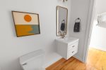 Main level half bathroom